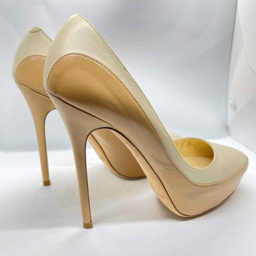 Jimmy Choo Colorblock Platform Pumps, Sz 37